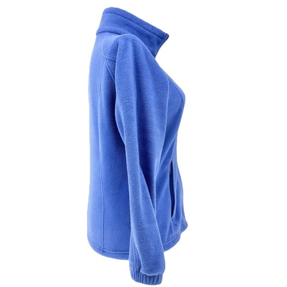Columbia Fleece Jacket Womens L Blue Full Zip Cozy Warm Lightweight Polyester - Picture 3 of 10